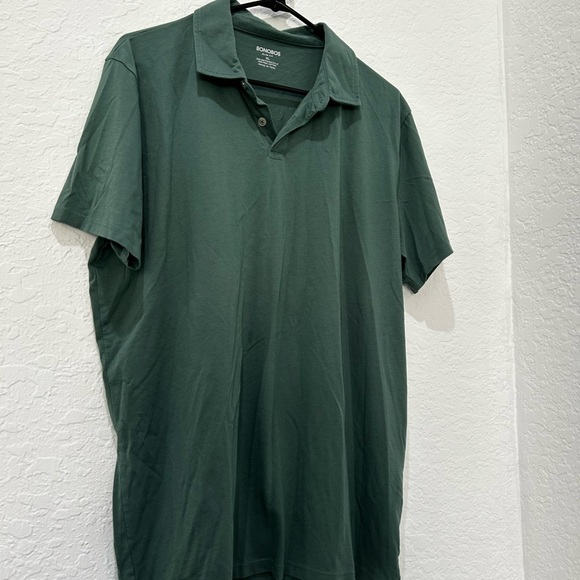 💥PRICE⬇️ BONOBOS Men’s Slim Fit Green Shirt • size XL - Picture 3 of 5